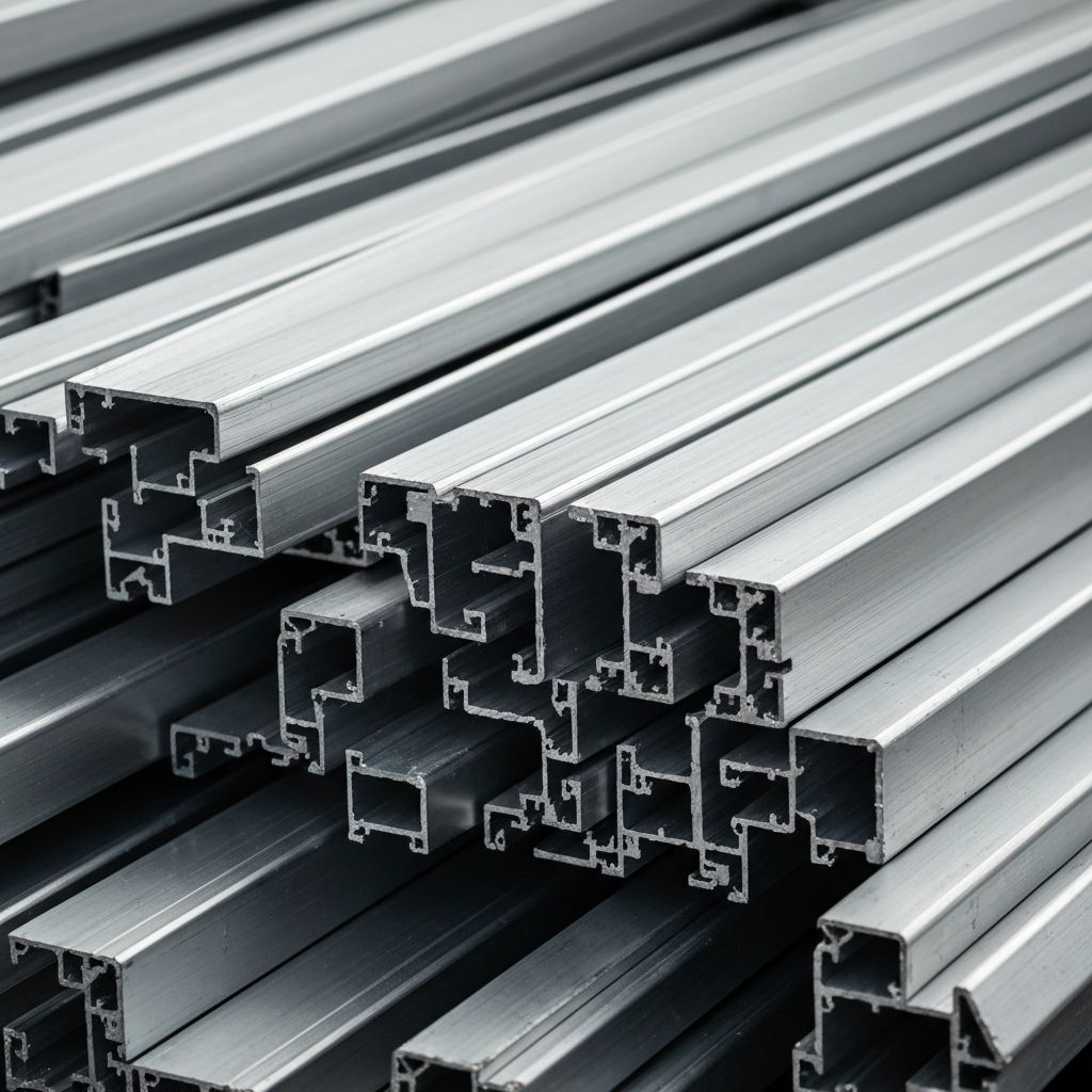 Industrial metal scrap and aluminum extrusions